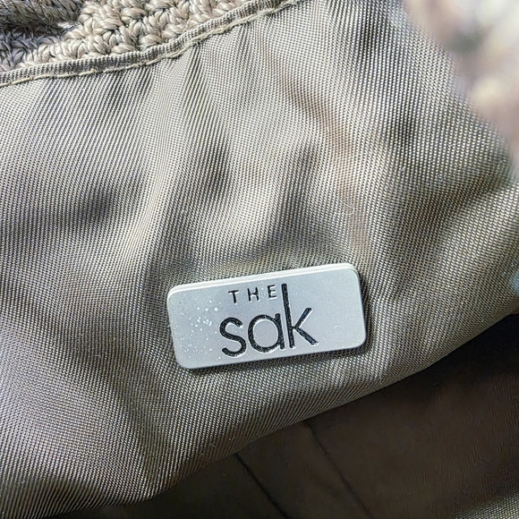 The Sak Y2K Crochet Backpack Boho Festival Brown 12 x 12 Inch - Picture 8 of 10